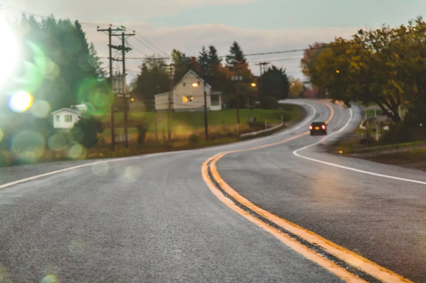 Evening drive down US 67/167 toward Jacksonville from Beebe
