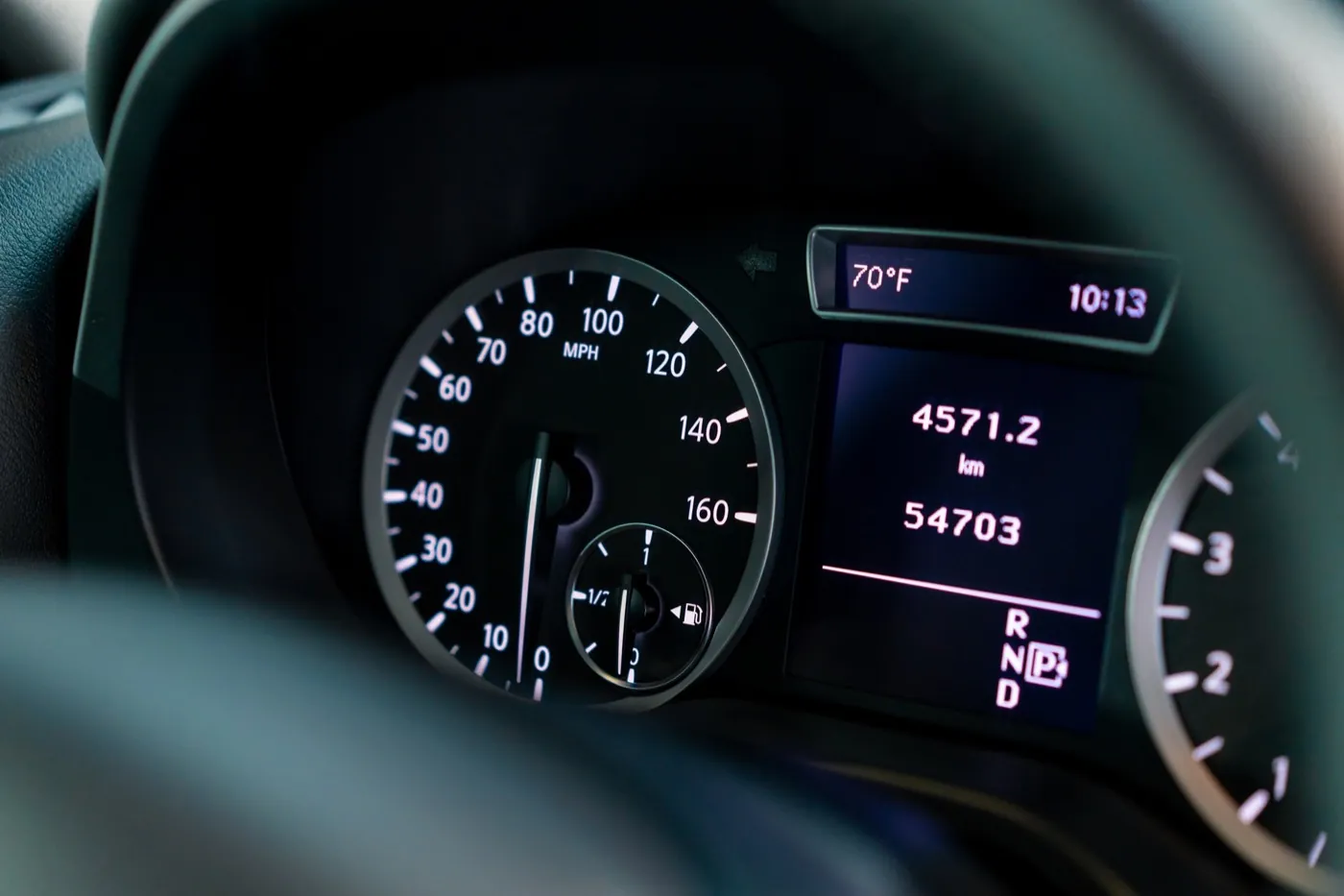 Vehicle odometer and dashboard during scheduled maintenance at Titan Auto Services in Jacksonville, AR